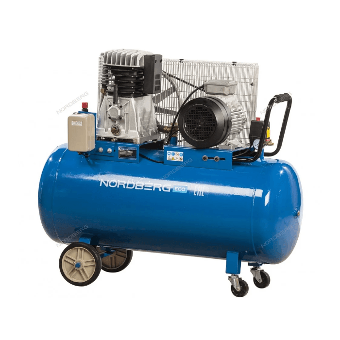 Компрессор поршневой с ременной передачей 380В, ресив. 200л, 520л/мин NORDBERG NCE200/520