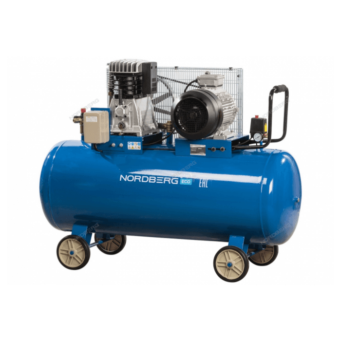 Компрессор поршневой с ременной передачей 380В, ресив. 300л, 1050л/мин NORDBERG NCE300/1050