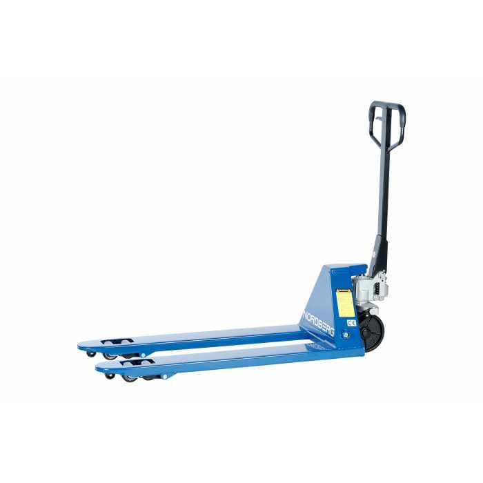 Тележка складская гидравлическая 2,5 т, усиленная, с ПУ колесами NORDBERG N3901-25