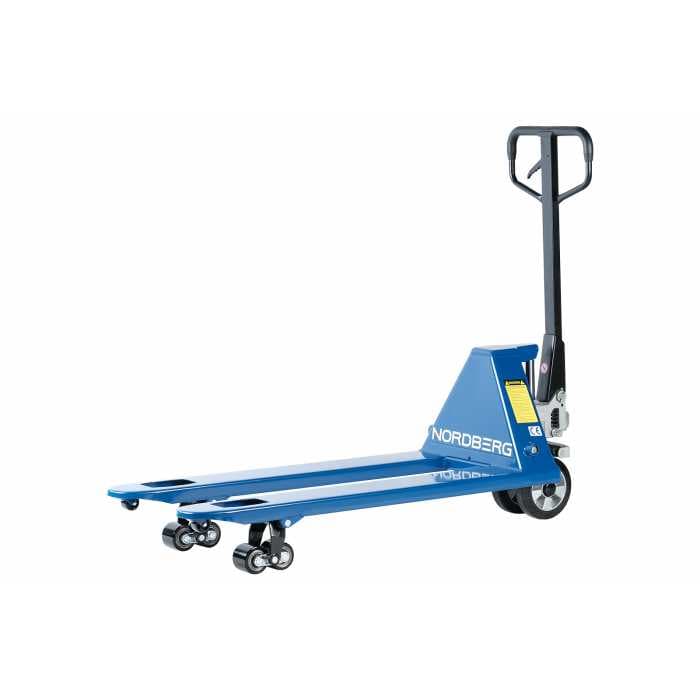 Тележка складская гидравлическая 2,5 т, усиленная, с резиновыми колесами NORDBERG N3901-25R
