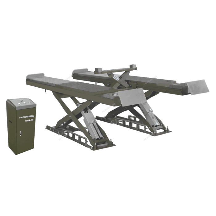 Подъемник ножничный для сход-развала 4,5 т, 380 В, серый NORDBERG N634-4,5G_380