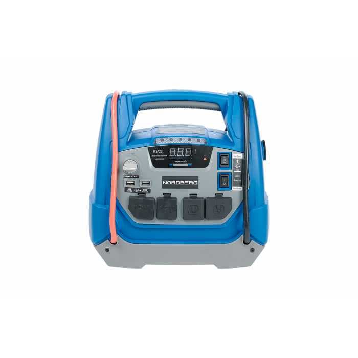Пусковое портативное устройство 5/12 В, 18 А·ч NORDBERG WSA20