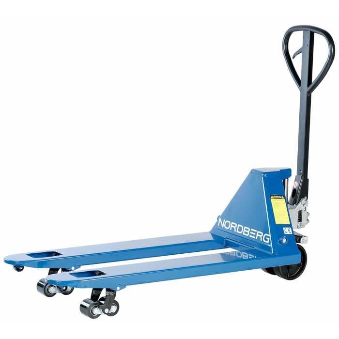 Тележка складская гидравлическая 2,5 т, с ПУ колесами NORDBERG N3902-25