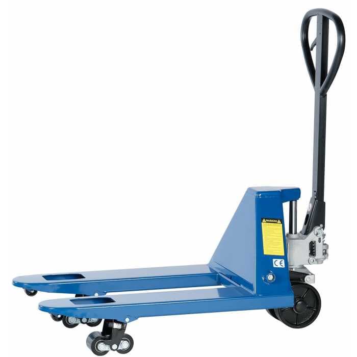 Тележка складская гидравлическая короткая 2,5 т, с ПУ колесами NORDBERG N3902S-25