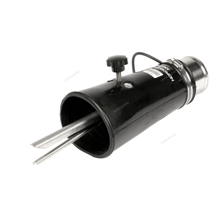 Насадка резиновая круглая с внутренней фиксацией на шланг D=75 мм NORDBERG AN075RP