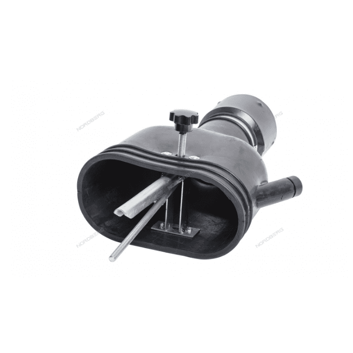 Насадка резиновая овальная с внутренним фиксатором на шланг D=100 мм NORDBERG AN100DP