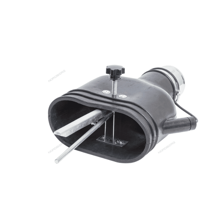 Насадка резиновая овальная с внутренним фиксатором на шланг D=75 мм NORDBERG AN075DP