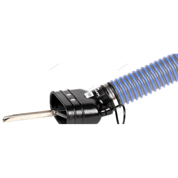 Насадка резиновая овальная с внутренним фиксатором на шланг D=75 мм NORDBERG AN075DP