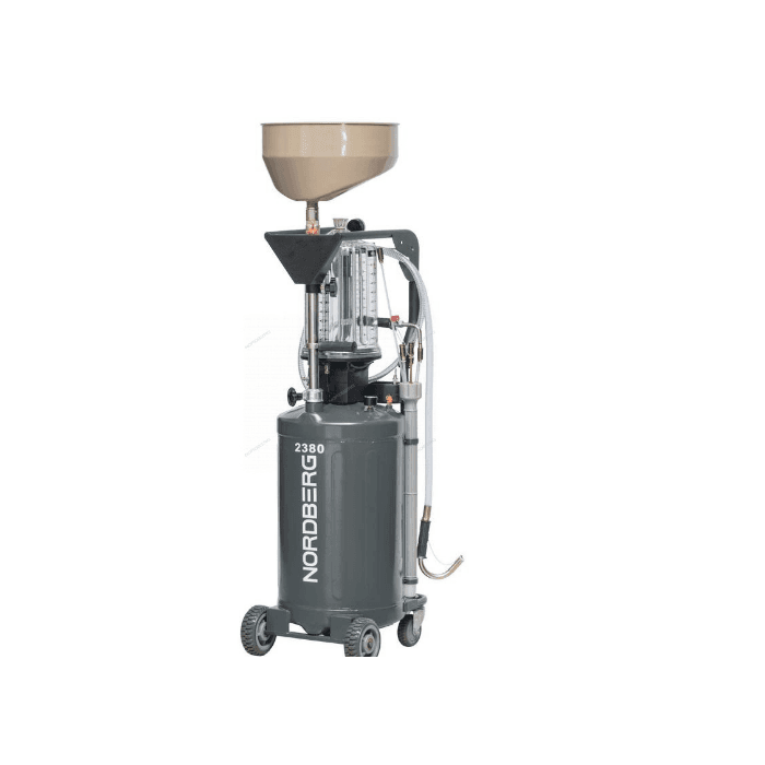 Установка для сбора масла пневматическая, 80 л, серая NORDBERG 2380G