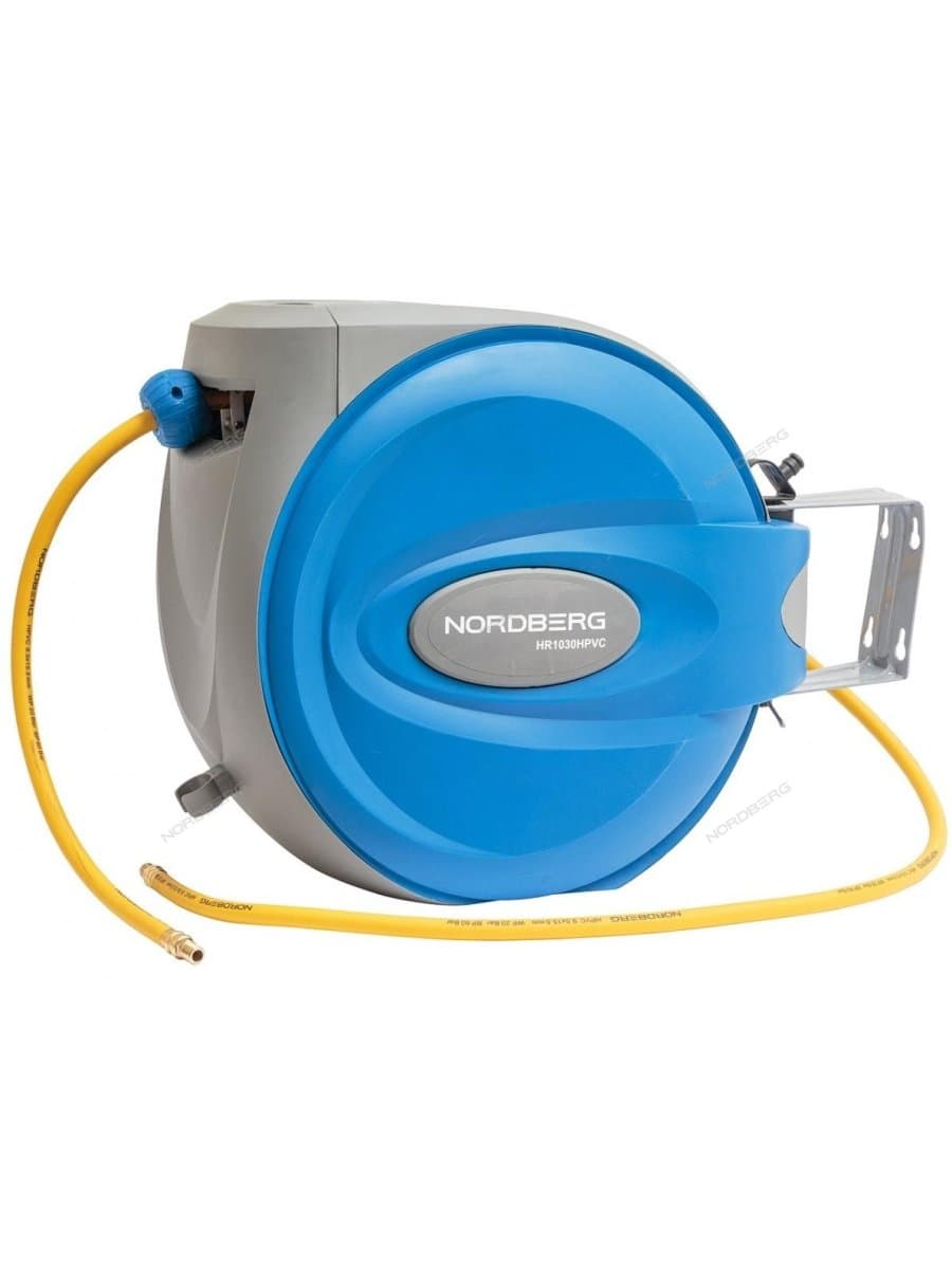 Шланг воздушный на катушке гибридный PVC диам. 9,5х15,5мм, 30+2м NORDBERG HR1030HPVC