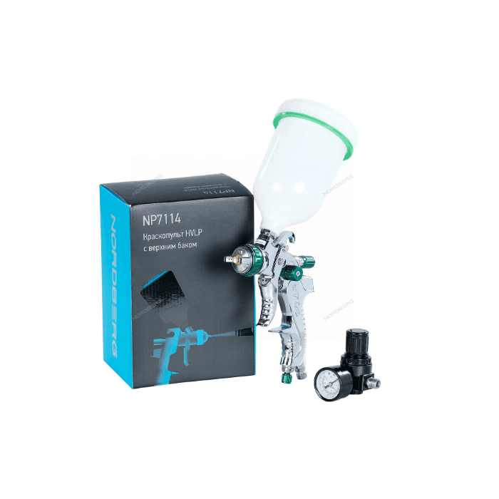Краскопульт HVLP с верхним бачком, сопло 1,4 мм NORDBERG NP7114