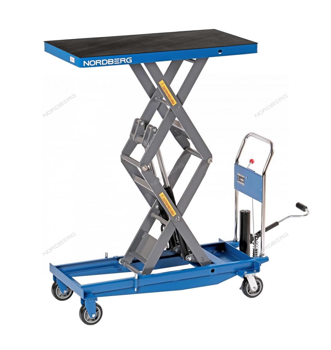 Стол подъемный гидравлический, 1000 кг, двойные ножницы NORDBERG N3T1001