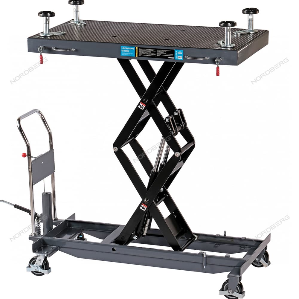 Стол подъемный гидравлический для АКБ электромобиля, 1000 кг, двойные ножницы NORDBERG N3T1000GH