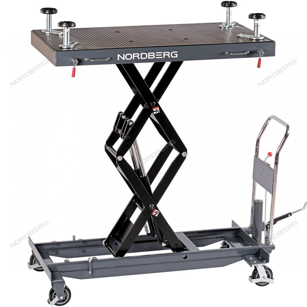 Стол подъемный гидравлический для АКБ электромобиля, 1000 кг, двойные ножницы NORDBERG N3T1000GH