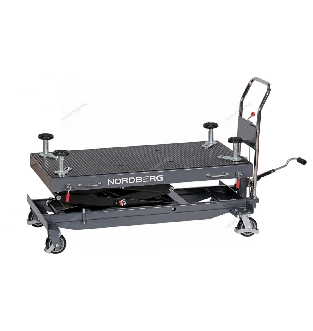 Стол подъемный гидравлический для АКБ электромобиля, 1000 кг, двойные ножницы NORDBERG N3T1000GH