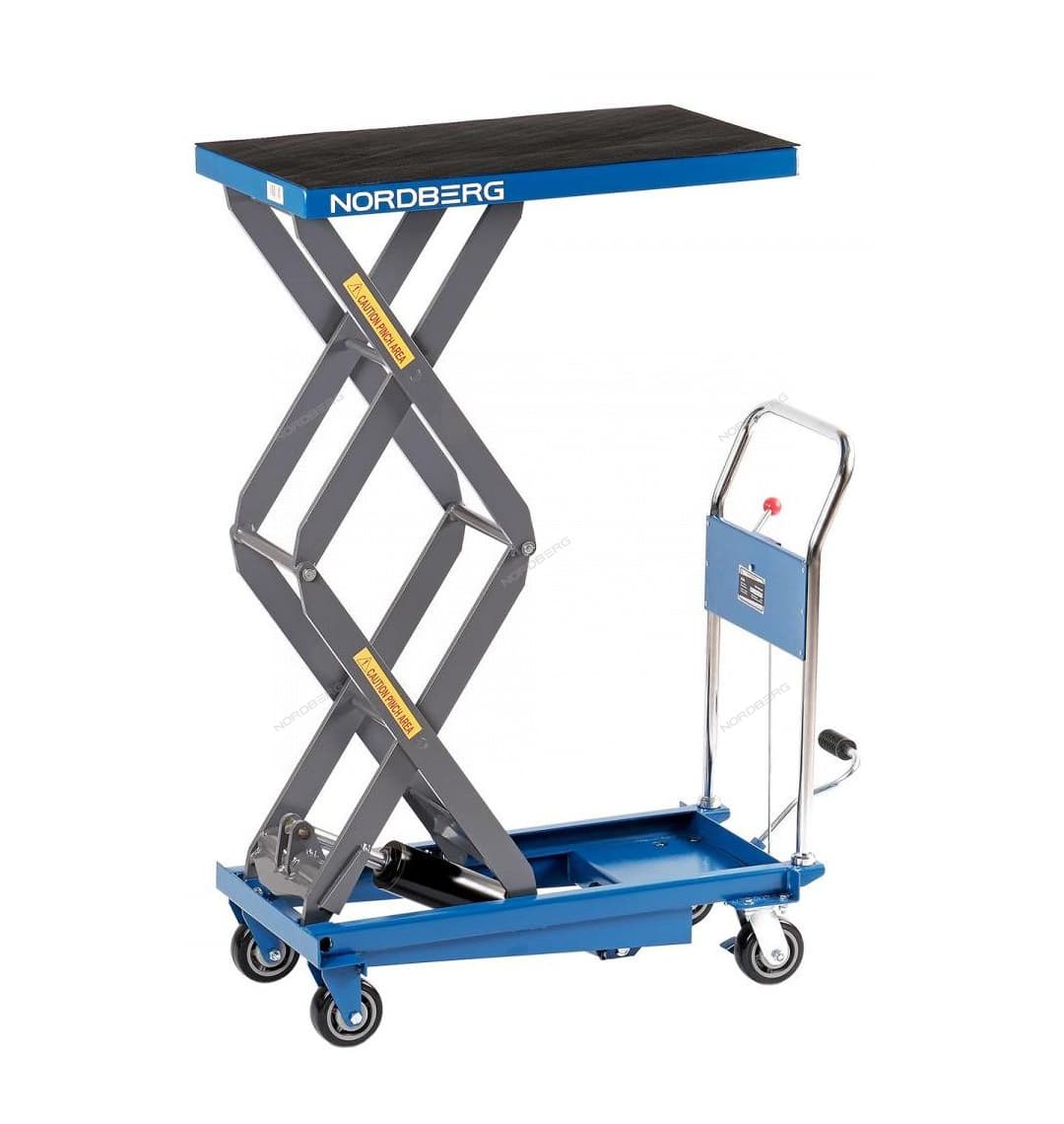 Стол подъемный гидравлический, 500 кг, двойные ножницы NORDBERG N3T500