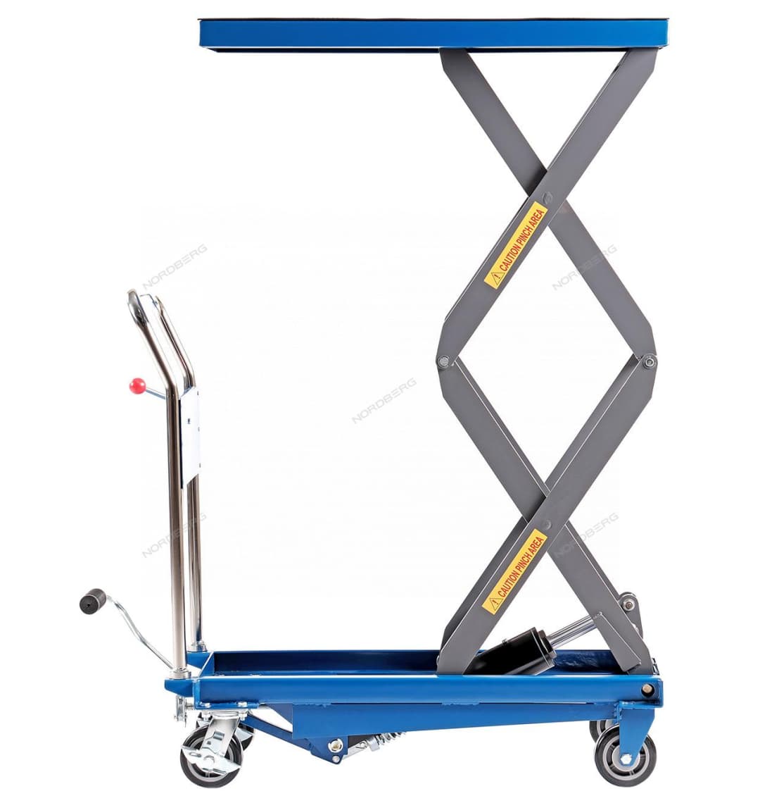 Стол подъемный гидравлический, 500 кг, двойные ножницы NORDBERG N3T500