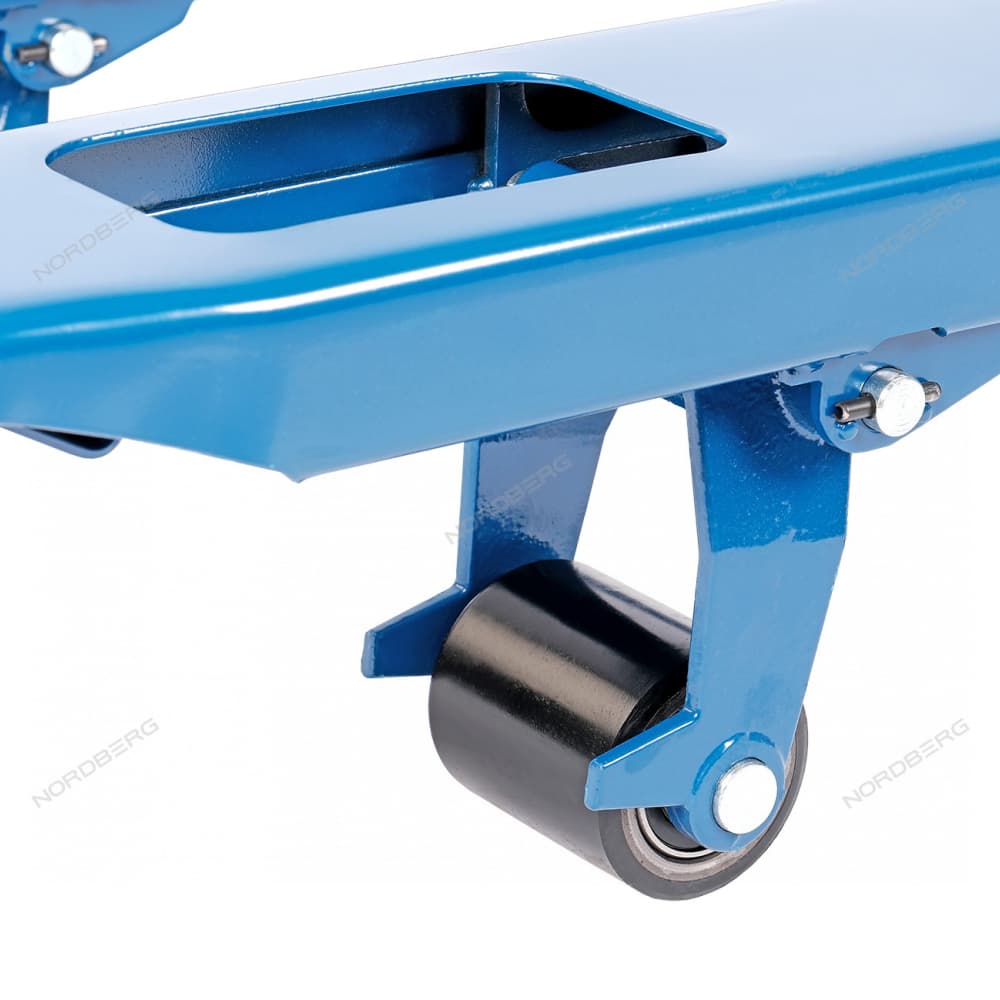 Тележка складская гидравлическая 2,5 т, с ПУ колесами NORDBERG N3905-25