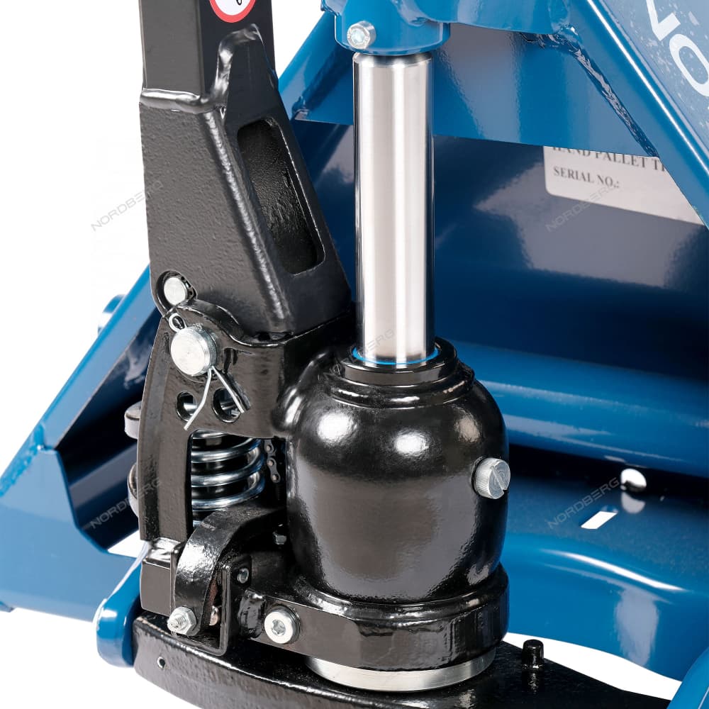 Тележка складская гидравлическая 2,5 т, с ПУ колесами NORDBERG N3905-25