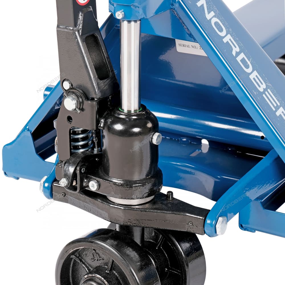 Тележка складская гидравлическая 2 т, с ПУ колесами NORDBERG N3905-20