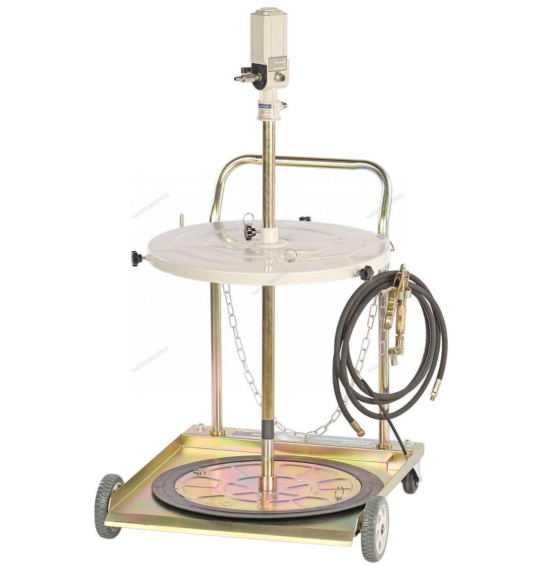 Установка пневматическая для раздачи густой смазки из бочек до 200 л, с тележкой NORDBERG NO5026