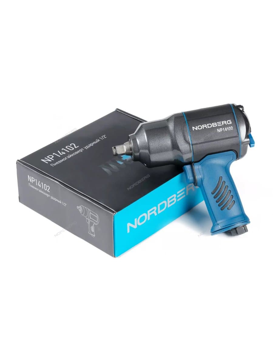 Пневмогайковерт ударный 1/2", 1300 Нм, флажковый переключатель усилия NORDBERG NP14102