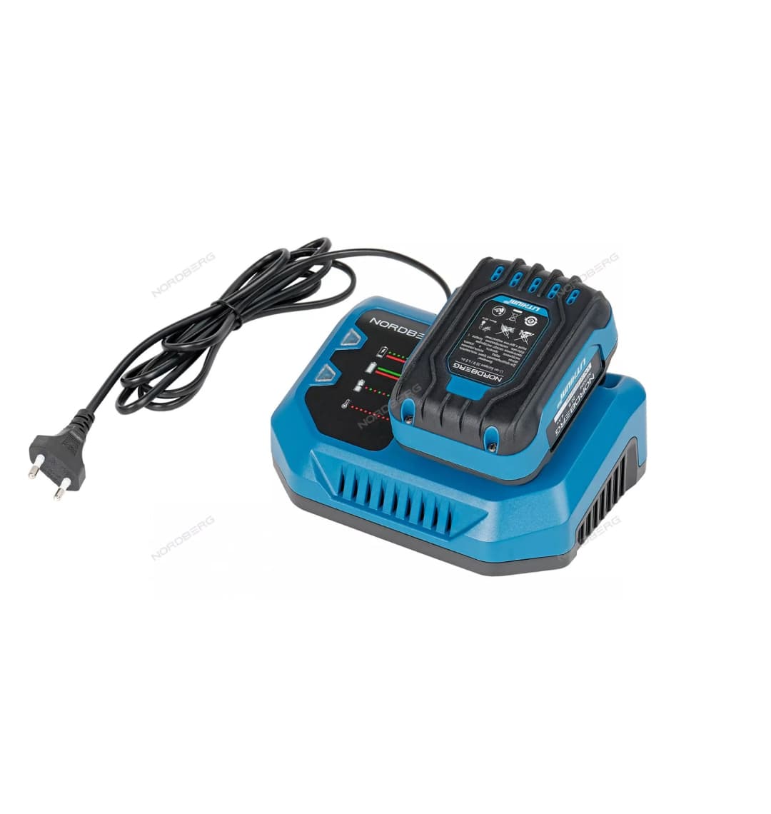 Гайковерт аккумуляторный, 1/2", 20 В, 300 Нм, с аккумулятором 4 A и зарядным устройством, в чехле NORDBERG NE803K