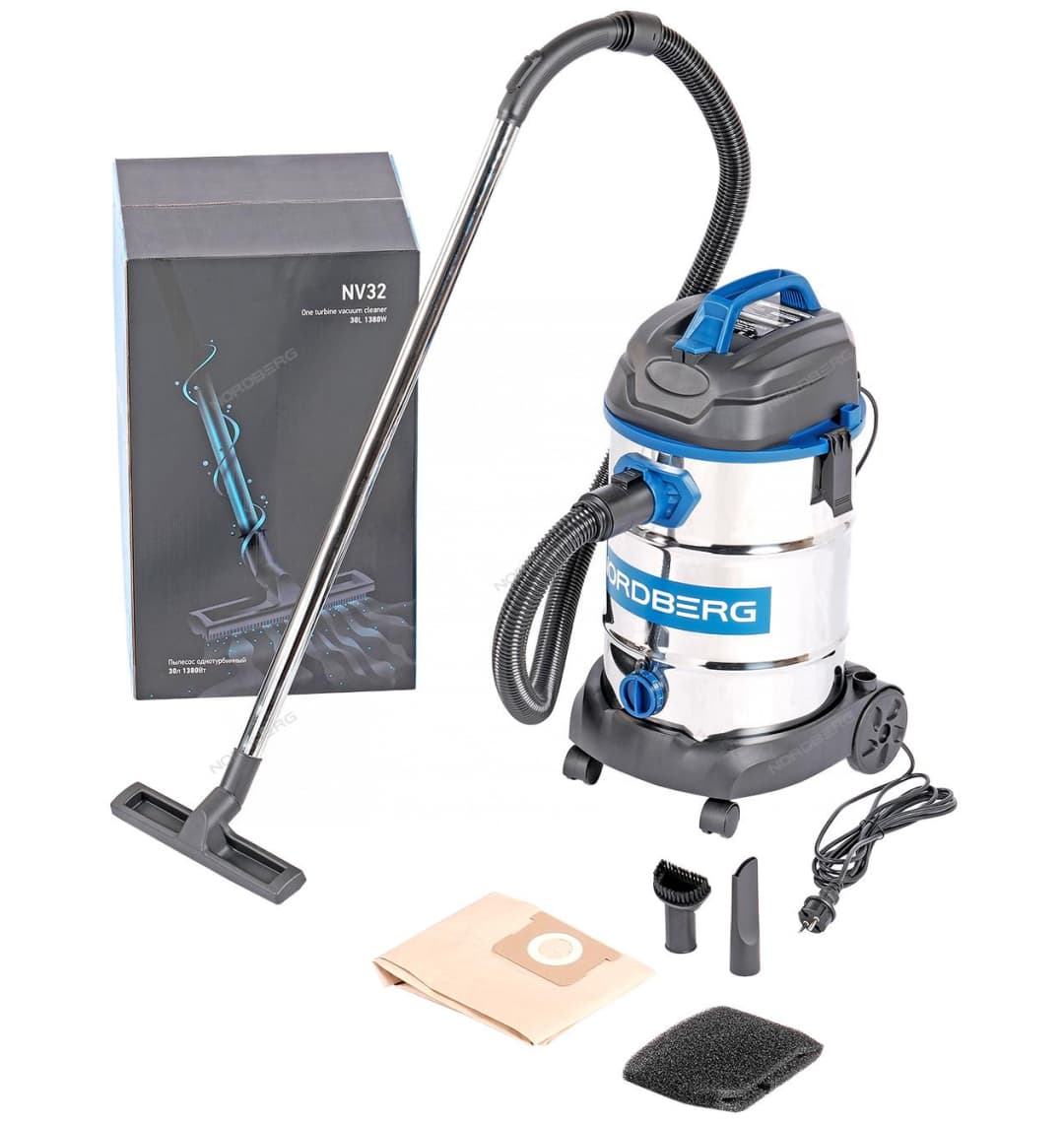 Пылесос однотурбинный 30 л 1380 Вт NORDBERG NV32