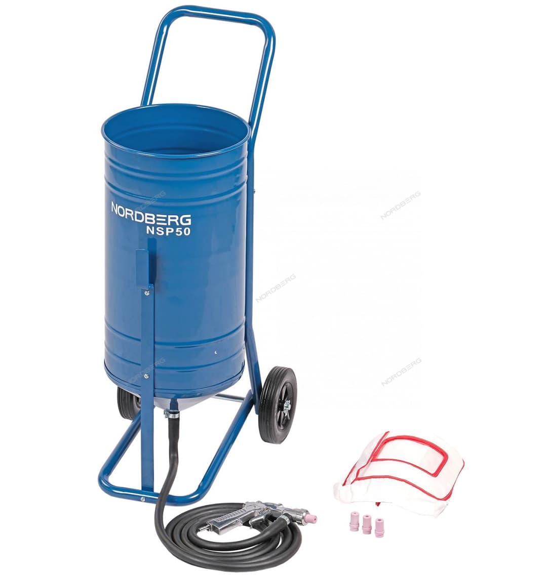 Установка пескоструйная открытая, бак для песка, 28 л NORDBERG NSP50