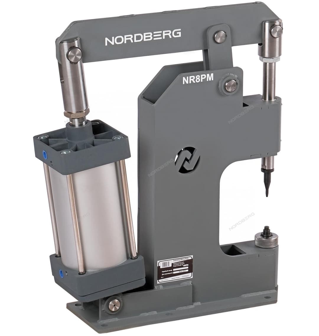 Пневматический станок для заклепки тормозных колодок, цилиндр 160, без тумбы NORDBERG NR8PM