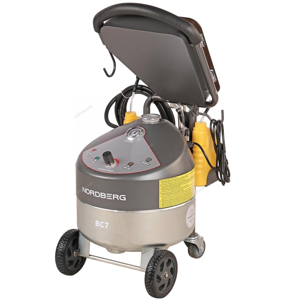 Установка для прокачки тормозной системы, 18 л NORDBERG BC7