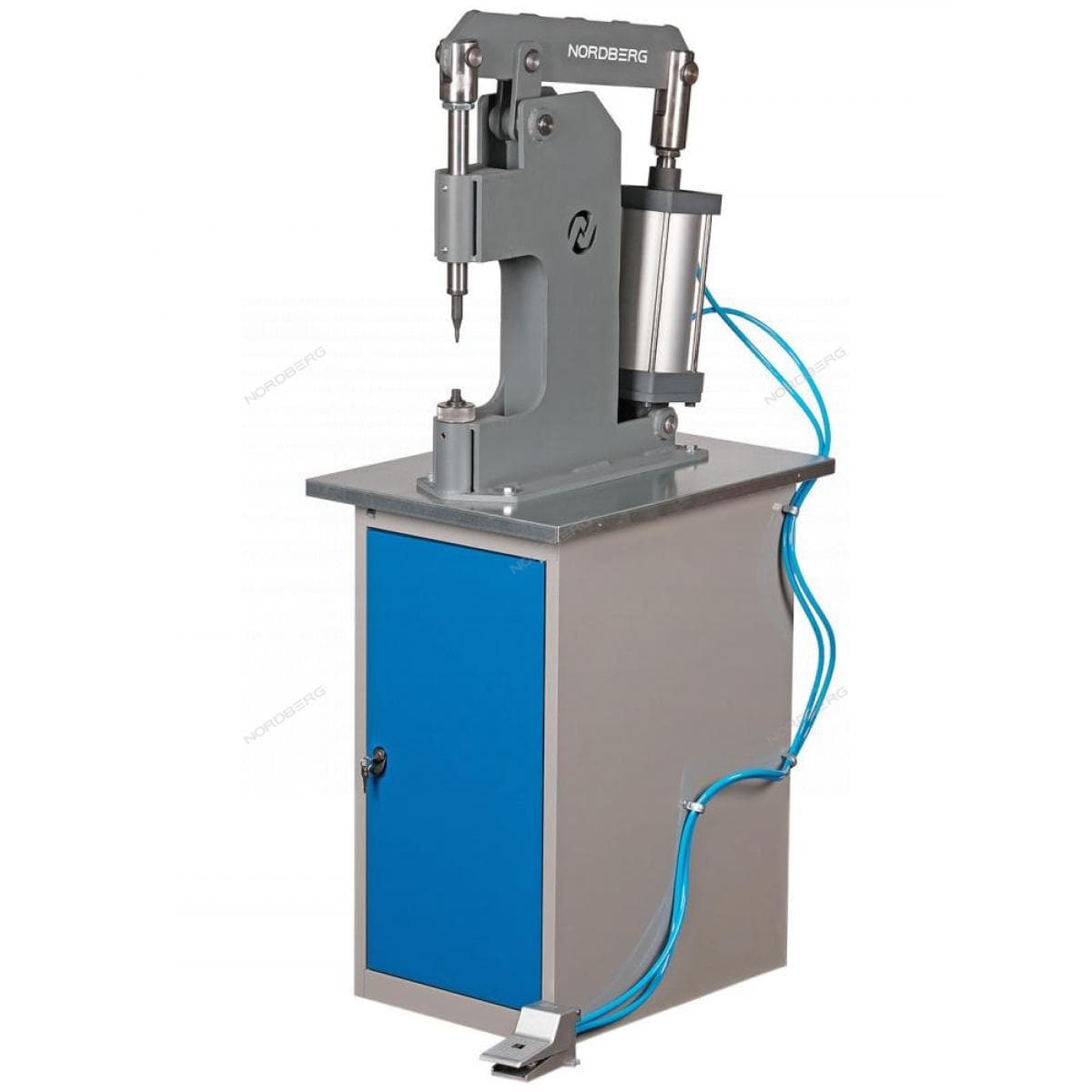 Пневматический станок для заклепки тормозных колодок с тумбой, цилиндр 125, NORDBERG NR8P+MML0 NR8P+MML0