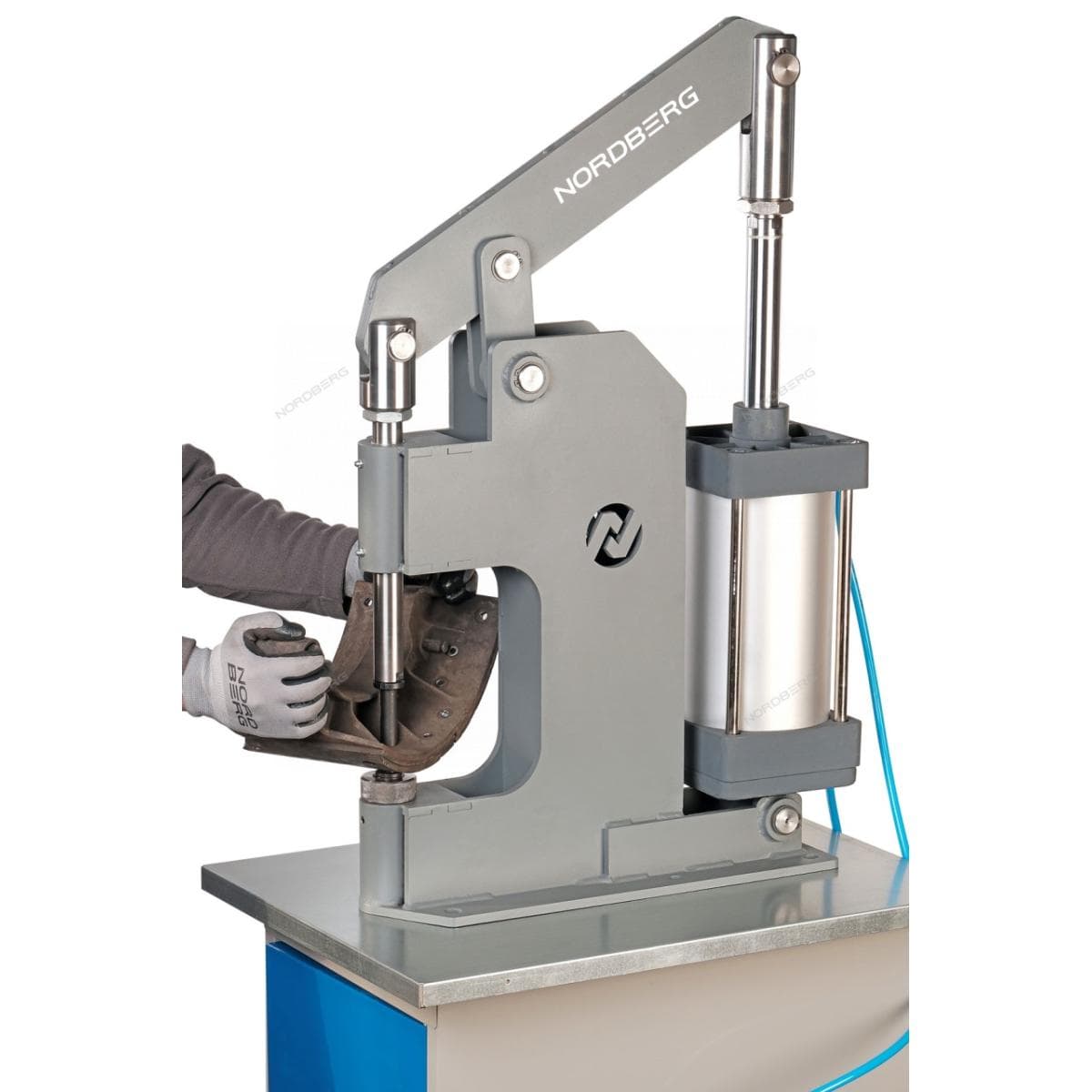 Пневматический станок для заклепки тормозных колодок с тумбой, цилиндр 160, NORDBERG NR8PM+MML0 NR8PM+MML0