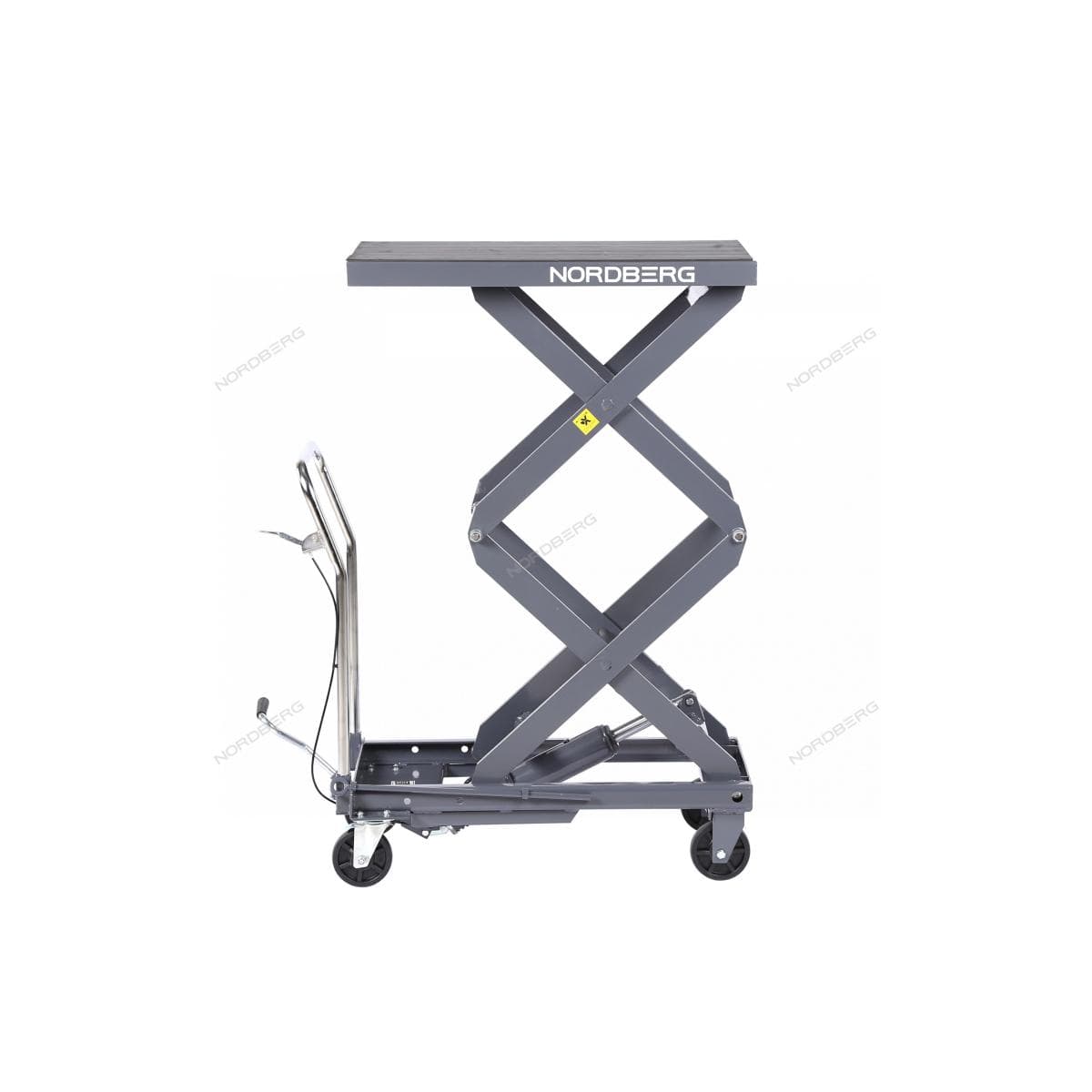 Стол подъемный гидравлический, 300 кг, двойные ножницы, серый NORDBERG N3T301G