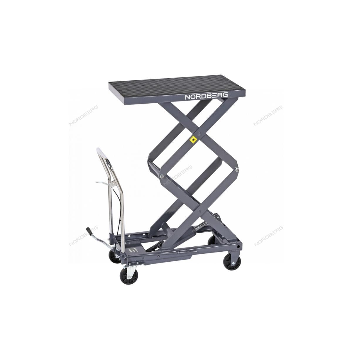 Стол подъемный гидравлический, 300 кг, двойные ножницы, серый NORDBERG N3T301G