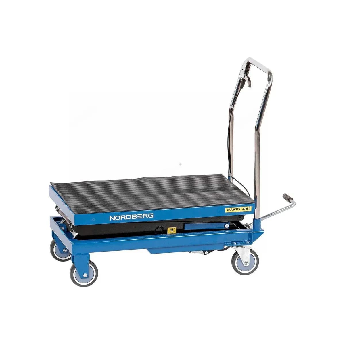 Стол подъемный гидравлический, 300 кг, двойные ножницы, синий NORDBERG N3T301B