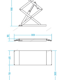 Подъемник ножничный низкопрофильный 3 т, 380 В NORDBERG N631L-3B_380