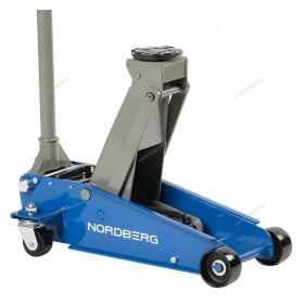 Домкрат подкатной 3 т с резиновой насадкой, быстрый подъем NORDBERG N32030