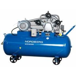 Компрессор трехпоршневой, ременной, чугунная головка, 380 В, ресивер 300 л, 800 л/мин NORDBERG NCE300/800