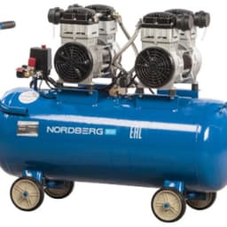 Компрессор безмасляный 220 В, ресивер 100 л, 400 л/мин NORDBERG NCEO100/400