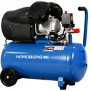 Компрессор поршневой V-образный 220 В, ресивер 50 л, 410 л/мин NORDBERG NCE50/410V