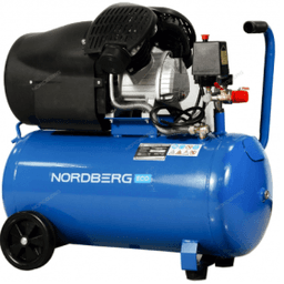Компрессор поршневой V-образный 220 В, ресивер 50 л, 410 л/мин NORDBERG NCE50/410V