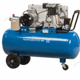 Компрессор поршневой с ременной передачей 380 В, ресивер 100 л, 400 л/мин NORDBERG NCE100/400