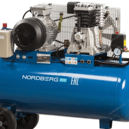 Компрессор поршневой с ременной передачей 380В, ресив. 100л, 520л/мин NORDBERG NCE100/520
