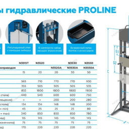 Пресс гидравлический PRO, 50 т NORDBERG N3550