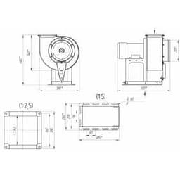 Вентилятор для удаления выхлопных газов NORDBERG B3