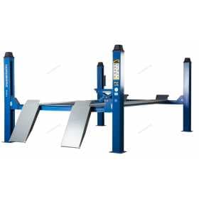 Подъемник четырехстоечный 4.5 т, с ручной траверсой 2 т N423, 380 В, синий NORDBERG 4445J_MB(M)