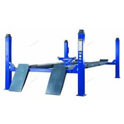 Подъемник четырехстоечный 5 т, с ручной траверсой 3 т N433, для сход-развала, электростопоры, синий NORDBERG 4450J_EB(M)