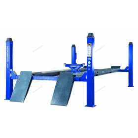 Подъемник четырехстоечный 5 т, с ручной траверсой 3 т N433, для сход-развала, электростопоры, синий NORDBERG 4450J_EB(M)