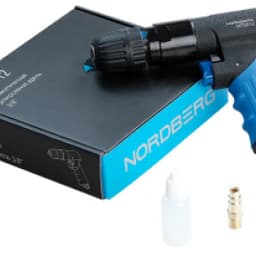 Пневмодрель диам. сверла до 10мм, реверсивная NORDBERG NP2612